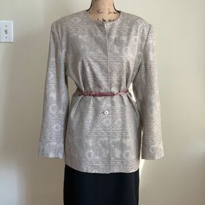 Paradox brown blazer jacket size 14 duster